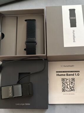 Hume Band 1.0 Longevity Health & Fitness Tracker - Black